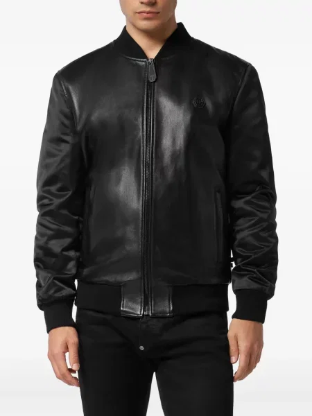 Geacă bomber Philipp Plein cu imagine negru
