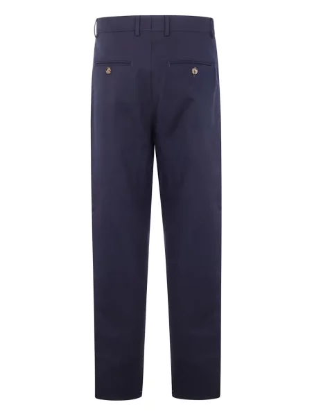 Pantaloni Brunello Cucinelli plisate albastru