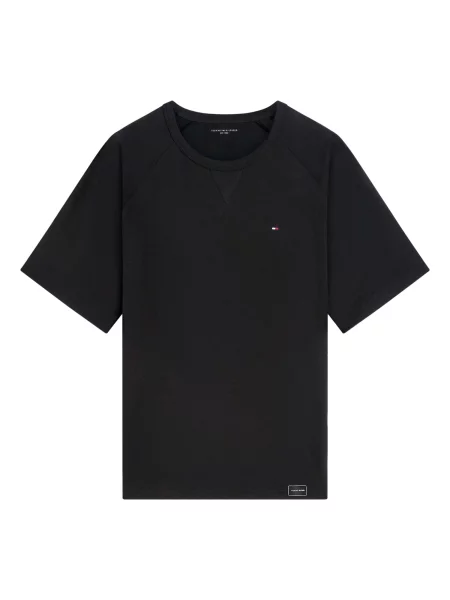 TOMMY HILFIGER Tricou bleumarin / sângeriu / negru alb