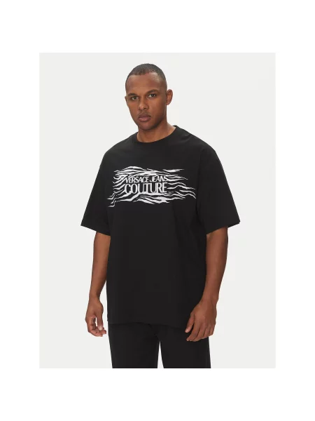 Versace Jeans Couture Marškinėliai Regular Fit juoda