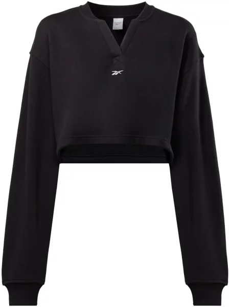 Hanorac Reebok cu broderie cu decolteu în V