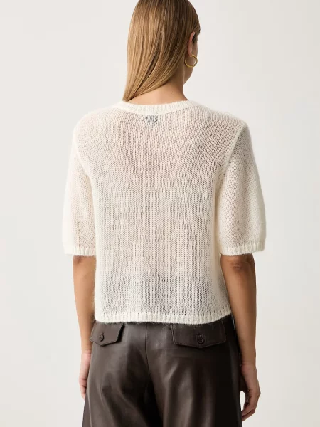 BOSS Orange sweter z wełną C_Farezza beżowy