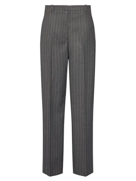 Tommy Hilfiger Текстилни панталони Wide Leg сив