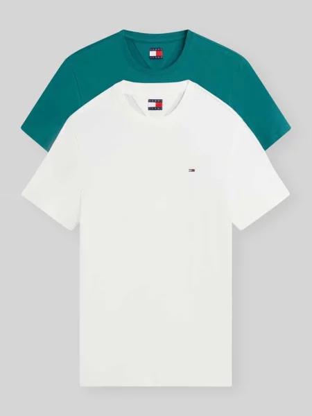 T-shirty o kroju slim fit z czystej bawełny w zestawie 2 szt. Tommy Jeans