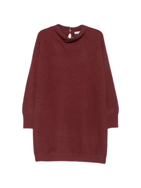 Rochie Brunello Cucinelli tricotate roșu
