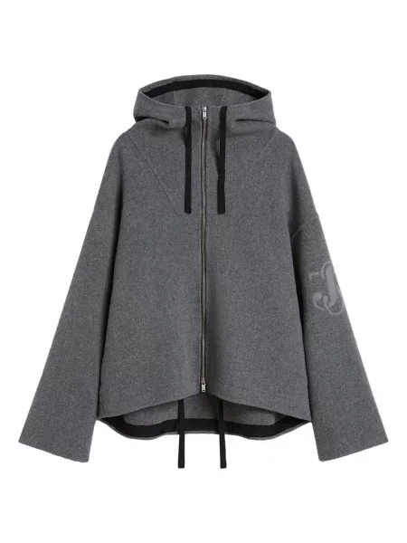 Geacă Jil Sander de lână gri