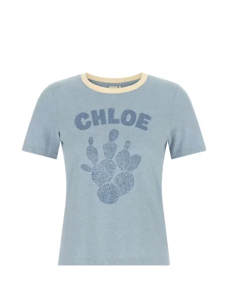 Tricou Chloé cu imagine albastru