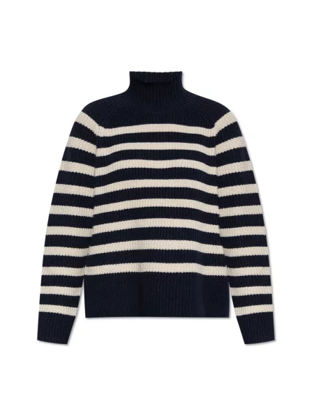 Wielobarwność golf golf Munthe w paski niebieski