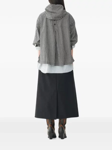 Pledinė marškinėlių tipo striukė Tomboy su gobtuvu juoda
