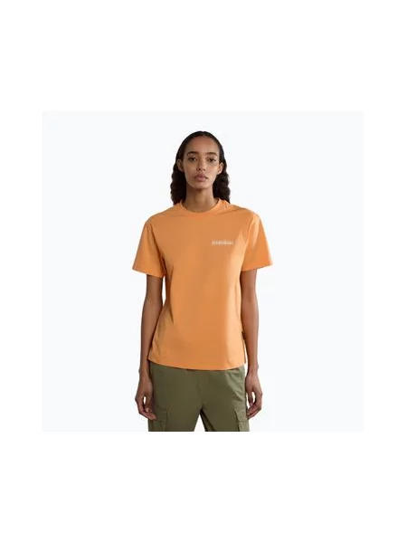 Футболка Napapijri S-Faber orange mandarin помаранчева
