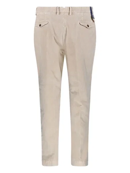 Pantaloni Santaniello de catifea cord plisate