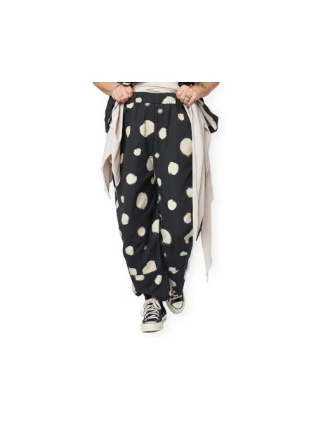 Pantaloni Wendy Trendy cu buline negru