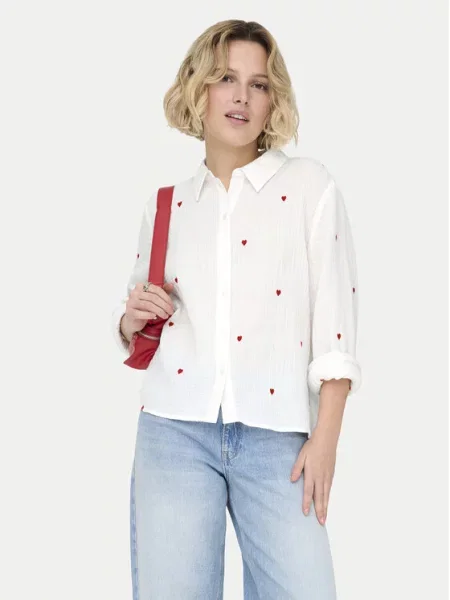 ONLY Srajca Heart bela