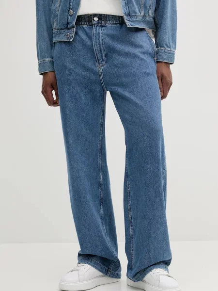 Kavbojke Calvin Klein Jeans modra