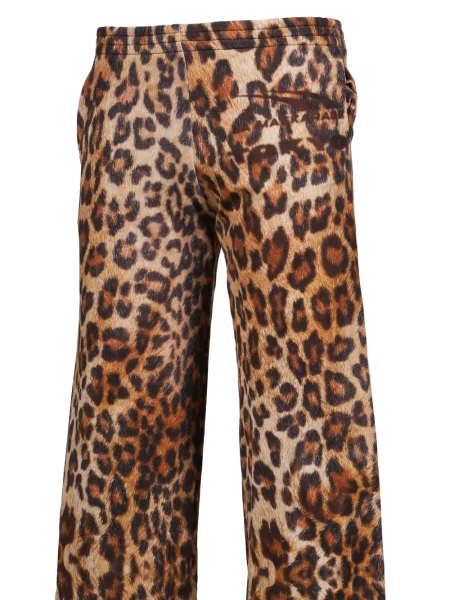 Pantaloni La Maskarade cu imagine cu model leopard alergare maro