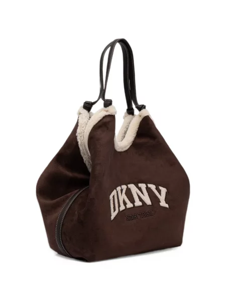 Шопинг чанта Dkny кафяво