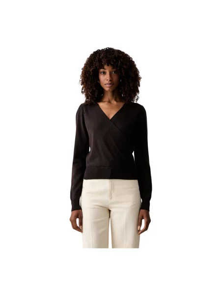 Sweter Twinset brązowy