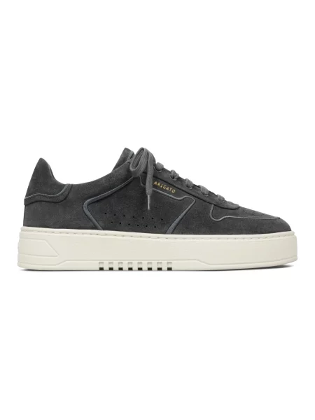Haftowane sneakersy Axel Arigato skórzane szare