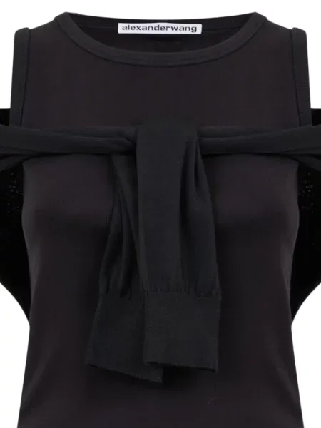 Top Alexander Wang cu legături negru