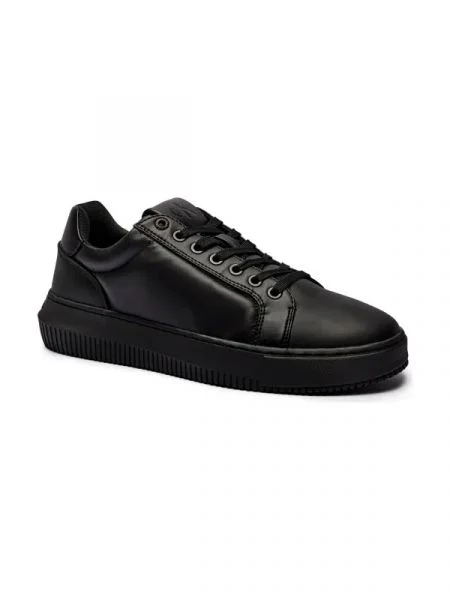 Calvin Klein Jeans Bőr sneakers tornacipő CHUNKY fekete