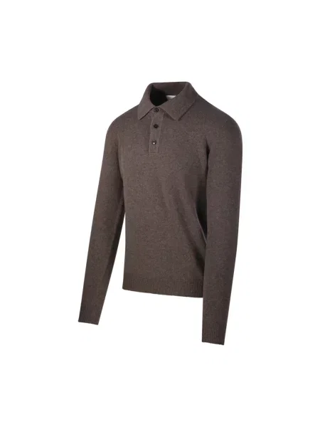 Sweter Roberto Collina brązowy