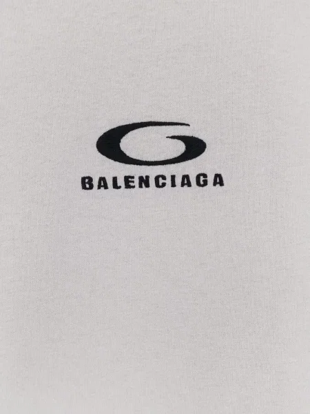 Tričko Balenciaga s autogramem šedé