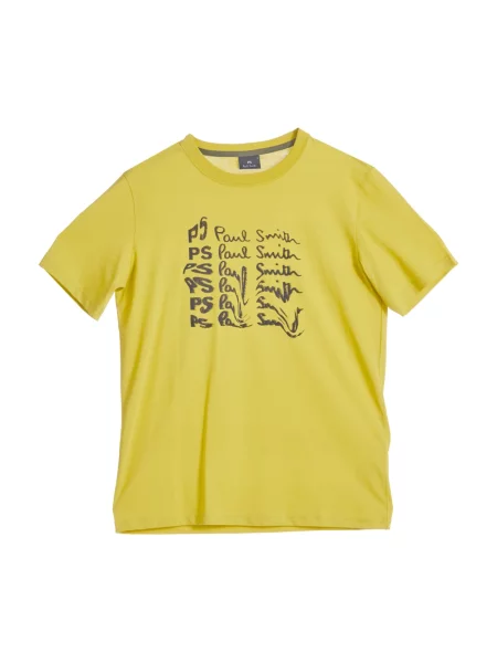 Koszulka Ps By Paul Smith z logo żółta