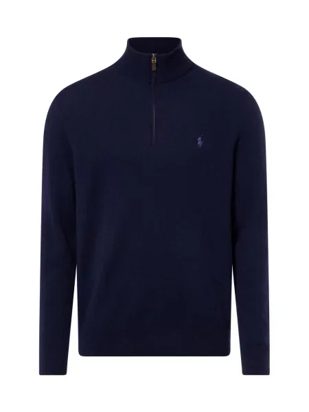 Sweter Polo Ralph Lauren wełniany niebieski
