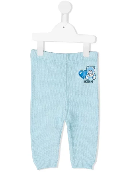 Spodnie dziecięce Moschino niebieskie