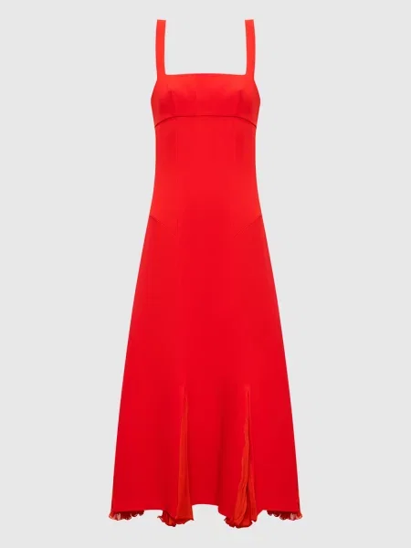 Платье миди Ermanno Scervino красное