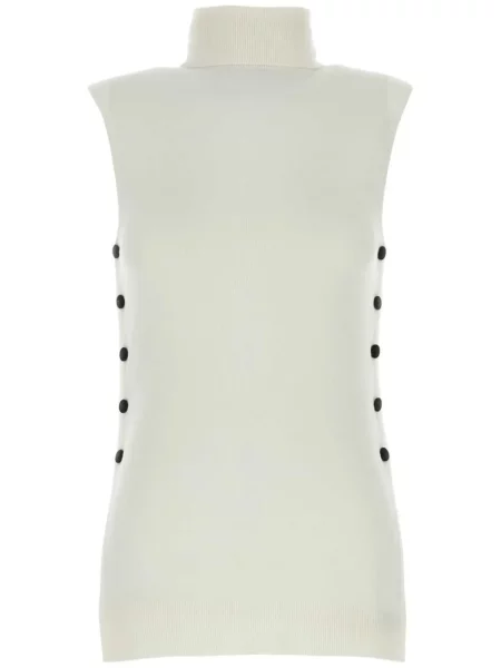 Pulover Giorgio Armani de lână alb