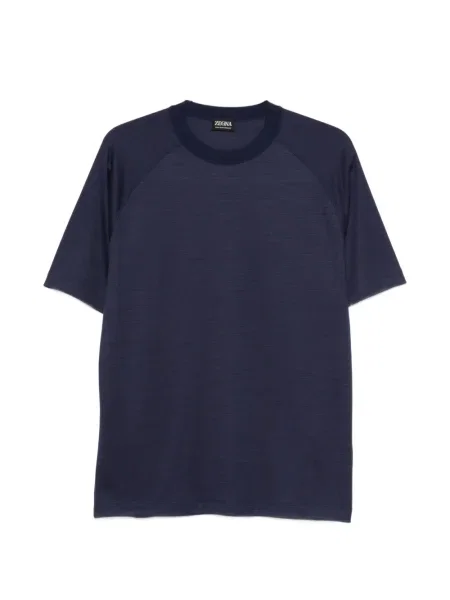 Tricou Zegna scurt albastru