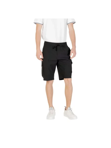 Szorty cargo Hugo Boss czarne