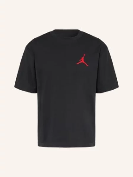 Tričko Nike Jordan black/gym red černé
