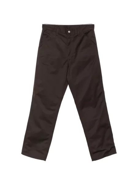 Pantaloni Carhartt Wip cu autograf maro