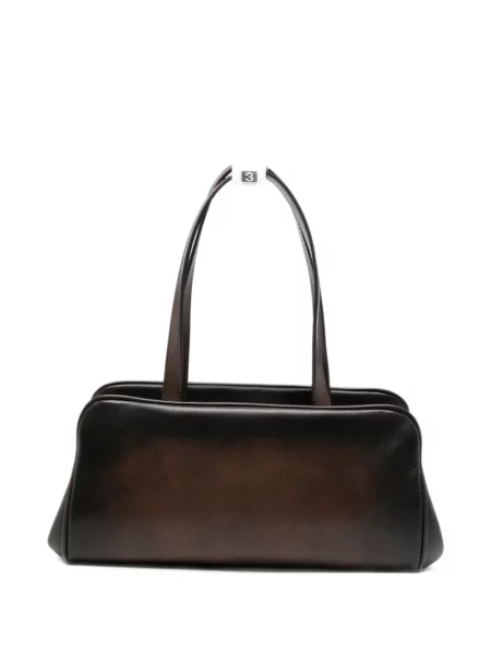 Bőr shopper táska Maison Mihara Yasuhiro barna