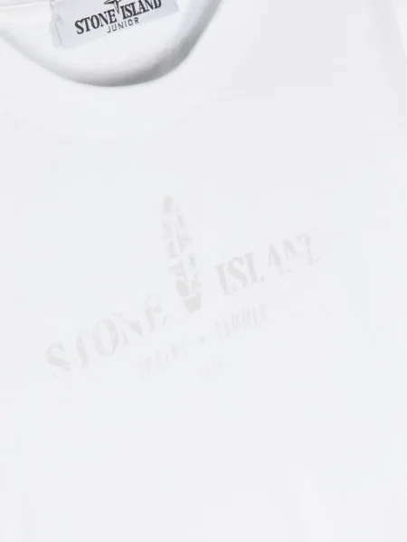 Koszulka dziecięca Stone Island biała