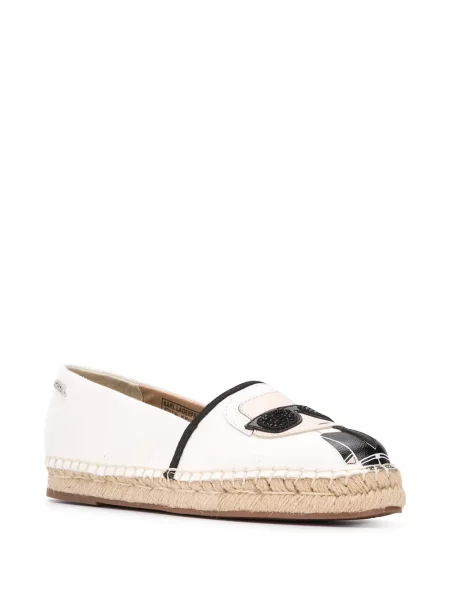 Espadrilės Karl Lagerfeld su aplikacija balta