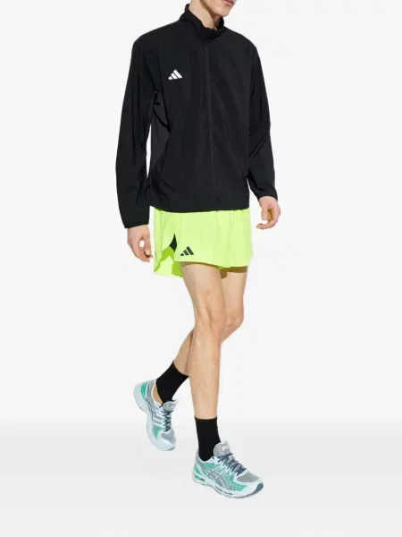 Ριγέ τένις μπλούζα Adidas με αυτόγραφο μαύρο