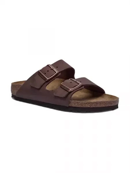 Birkenstock Bőr papucs Arizona barna