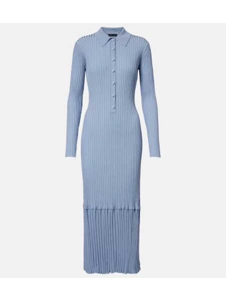 Rochie Proenza Schouler tricotate de costum albastru