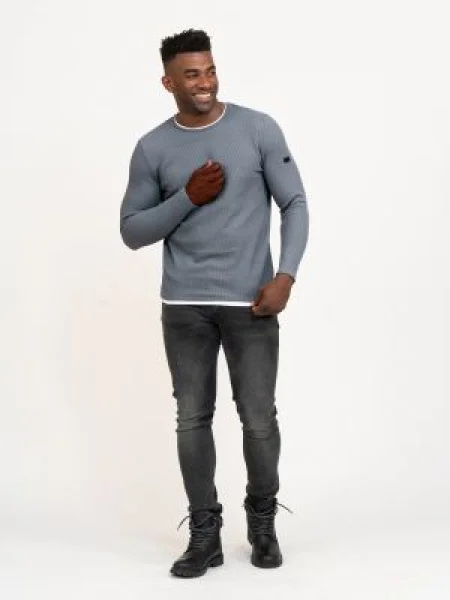 Key Largo Sweater majica STEFANO plava