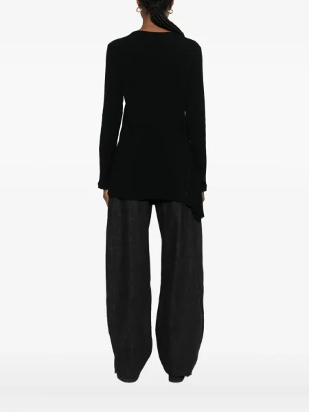 Πλεκτός τοπ Yohji Yamamoto μαύρο