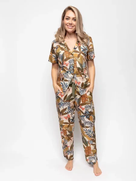 Пижама Cyberjammies из модала зеленая