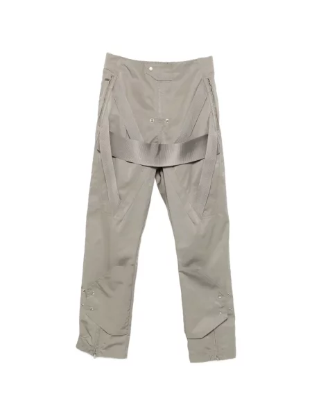 Pantaloni Rick Owens cu bretele gri