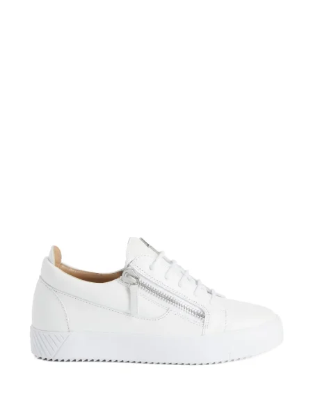 Fűzős csipkés sneaker Giuseppe Zanotti fehér