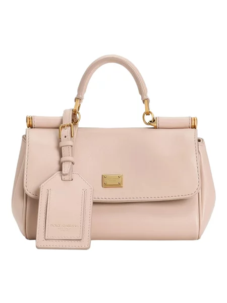 Torebka Dolce And Gabbana skórzana różowa