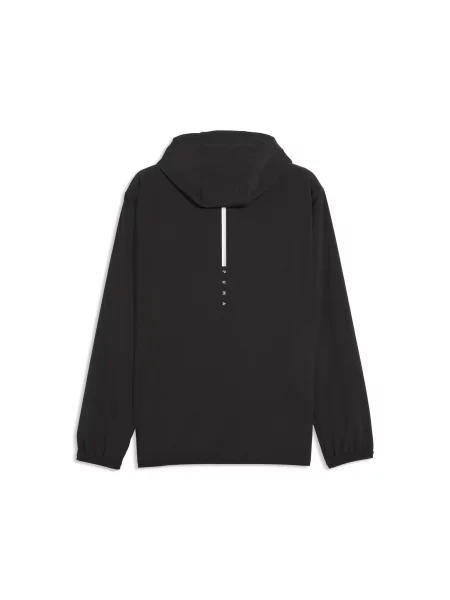 PUMA rozpinana kurtka treningowa FLEX STRETCH z tkaniny Odzież S czarny