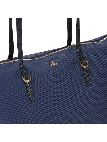 Shopper kabelka Lauren Ralph Lauren modrá