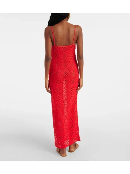 Rochie maxi Sir de costum roșu